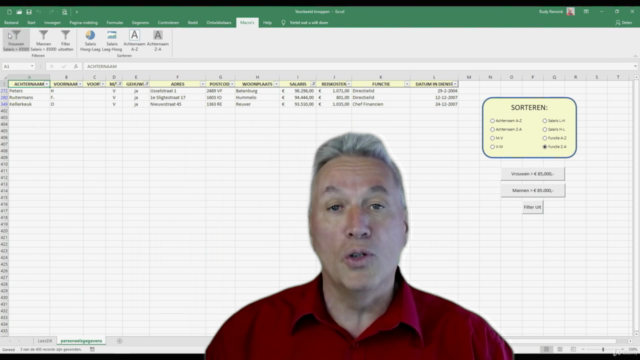 Excel macro's maken! – Screenshot 2