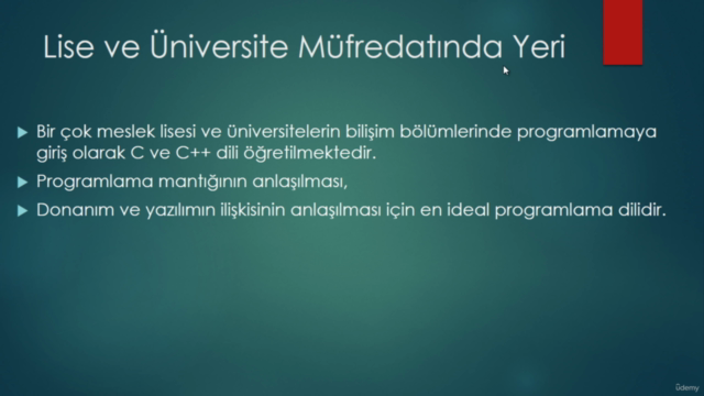 C / C++ Programlama Dili, Sıfırdan Profesyonelliğe Adım Atın – Screenshot 3