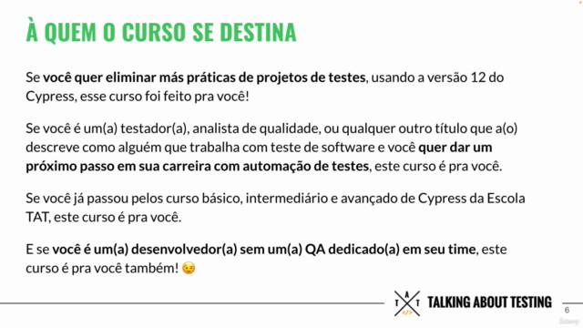 Boas práticas em automação de testes com Cypress – Screenshot 4