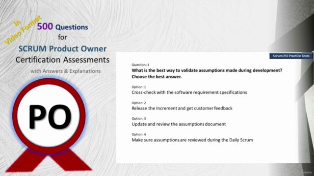 Scrum Product Owner Certification: 500 Questions + Ans 2022 - Screenshot_01