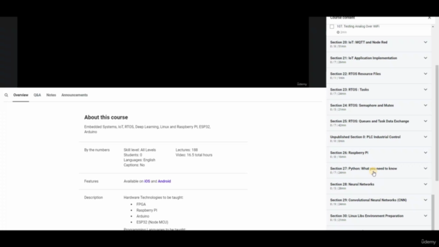Embedded Systems Bootcamp: RTOS, IoT, AI, Vision and FPGA – Screenshot 4