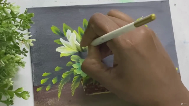 One Stroke Painting/ Basket of Flowers. – Screenshot 4