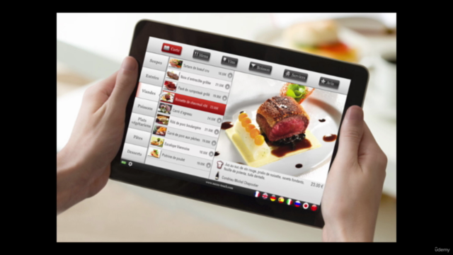 Curso de actualización de menús para restaurantes. – Screenshot 2