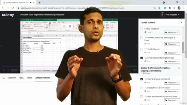 Microsoft Excel Beginner to Professional (Malayalam) – Screenshot 3