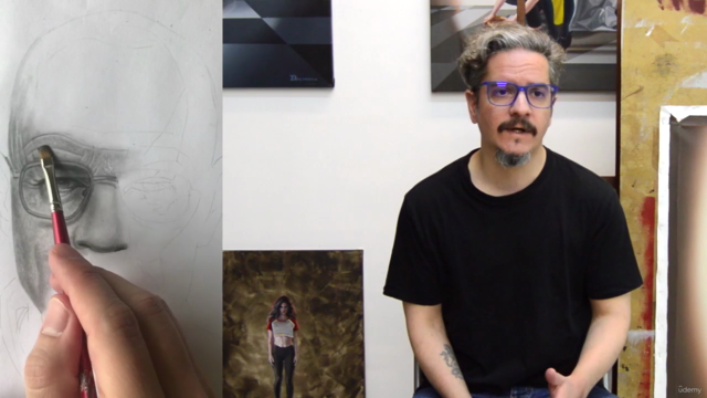 Curso de retrato realista a lápiz – Screenshot 3