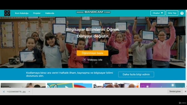 codeorg Temel Eğitim Dersleri Kursu – Screenshot 1