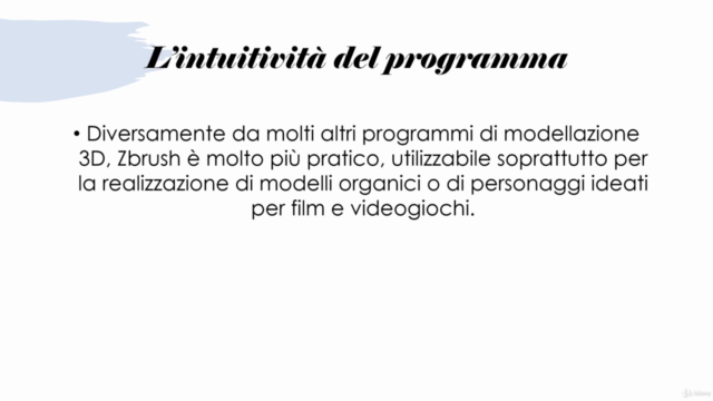 Corso base di modellazione 3D con Zbrush – Screenshot 2