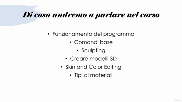 Corso base di modellazione 3D con Zbrush – Screenshot 3