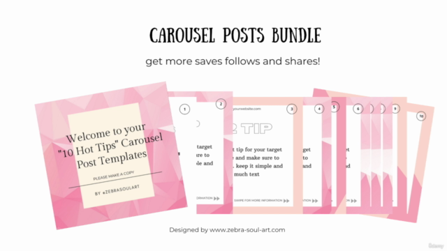 The complete Instagram Bundle course - 150 IG Templates – Screenshot 3