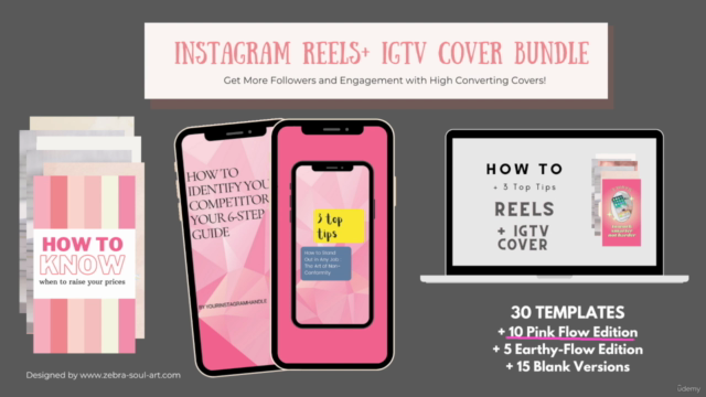 The complete Instagram Bundle course - 150 IG Templates – Screenshot 4