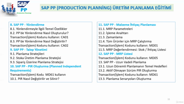 SAP ERP PP Üretim Planlama Eğitim Seti (Production Planning) – Screenshot 4