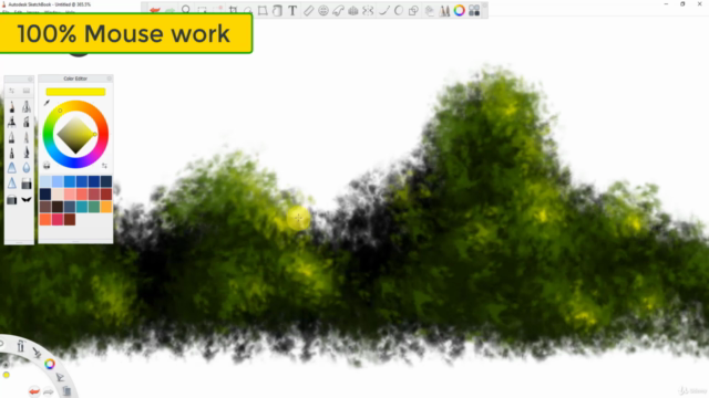 Autodesk Sketchbook Beginner Course-Foliage Digital Painting - Screenshot_02