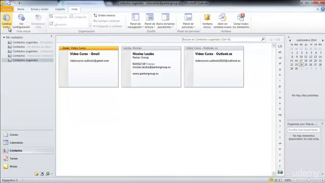 Introducción a Outlook 2010 – Screenshot 2
