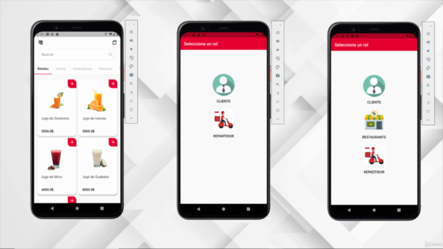 Flutter: App Delivery con NodeJS, SQL y Pasarelas de pago – Screenshot 1