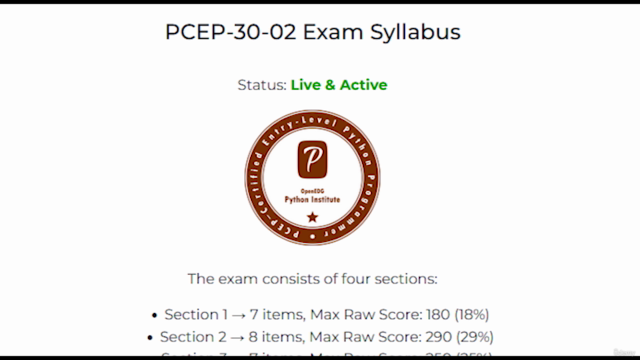 PCEP – Certified Entry-Level Python Programmer [PCEP-30-02] – Screenshot 2