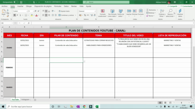 Creación de contenido para YouTube e Instagram desde cero. – Screenshot 2