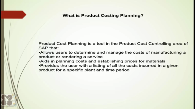 SAP Product Costing Part 1- Overview,Planning & Preparation - Screenshot_01