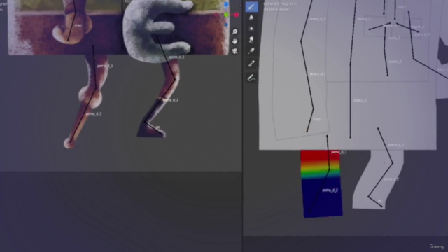 Animação cut out para JOGOS 2D no BLENDER – Screenshot 4