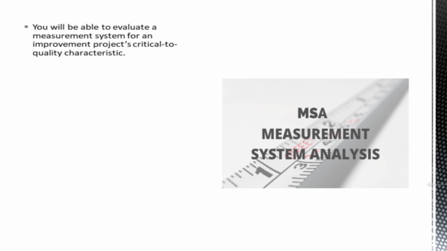 Measurement Systems Analysis (MSA) Training Course – Screenshot 2