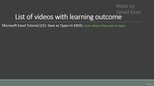 Microsoft Excel – Beginner to Intermediate (Fast-Track) – Screenshot 3