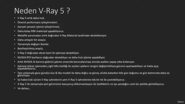 Cinema 4D için V-Ray 5 Türkçe Eğitimi – Screenshot 1