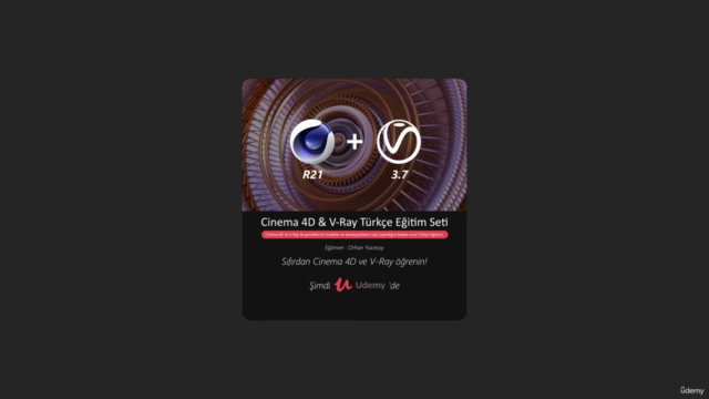 Cinema 4D için V-Ray 5 Türkçe Eğitimi – Screenshot 3