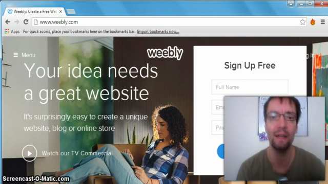 Build a Professional Business Website Using Weebly – Screenshot 1