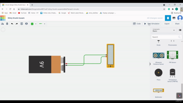Learn Current Electricity & DC Circuit on Tinkercad Software – Screenshot 3