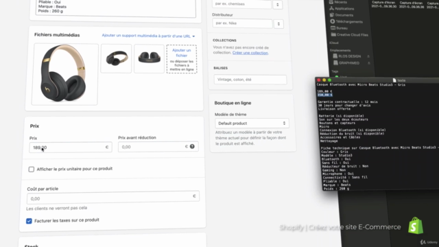 Shopify | Créer votre site E-Commerce de A à Z – Screenshot 3