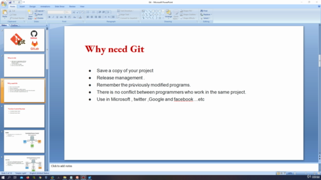 Mastering Git , GitHub and GitLab in Arabic - Screenshot_02