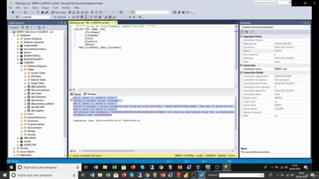 Curso de Segurança no SQL SERVER – Screenshot 1