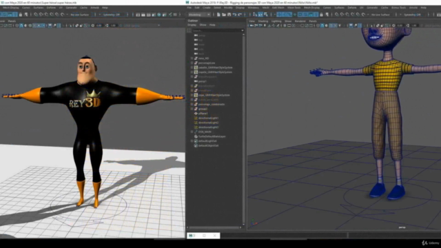 Rigging for characters in Maya made easy in only 60 minutes – Screenshot 1