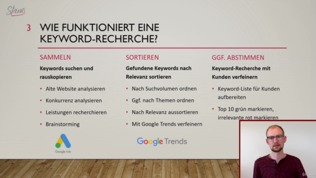 Relevante Keywords für SEO-Texte recherchieren – Screenshot 1