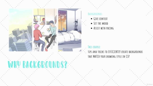 Webtoon/comic backgrounds using Clip Studio Paint – Screenshot 2