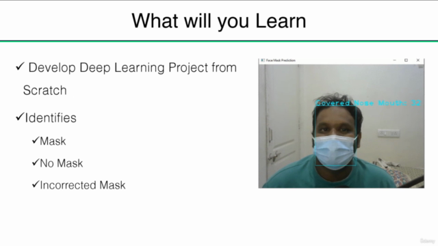 Face Mask Recognition: Deep Learning based Desktop App – Screenshot 2