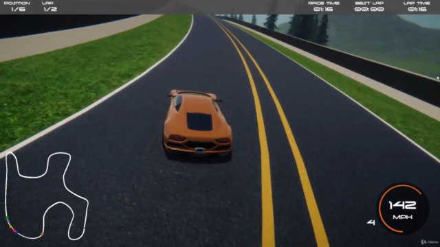 Make a driving game in unity - Screenshot_01