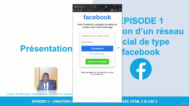 Clonez le réseau social Facebook Episode 1 – Screenshot 1