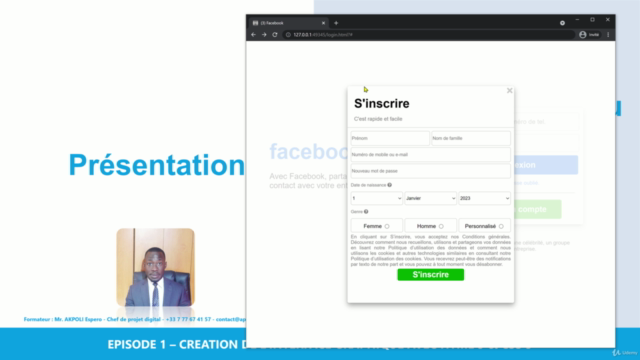 Clonez le réseau social Facebook Episode 1 – Screenshot 2