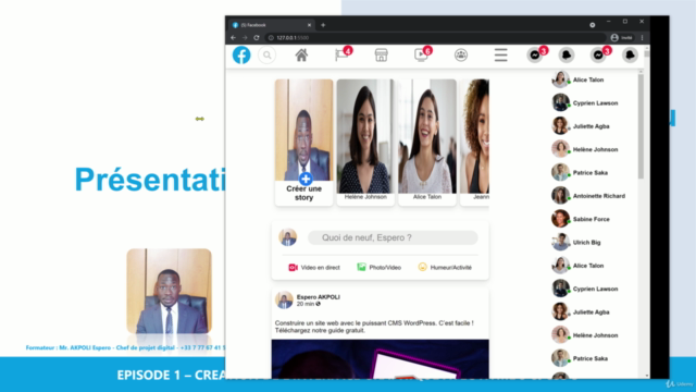 Clonez le réseau social Facebook Episode 1 – Screenshot 3