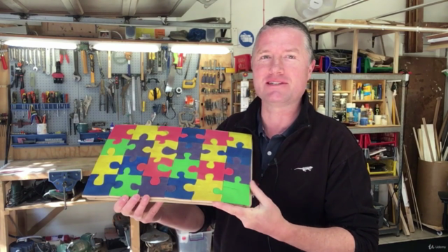 Woodworking: Make A Colourful 24 Piece Wooden Jigsaw Puzzle – Screenshot 2