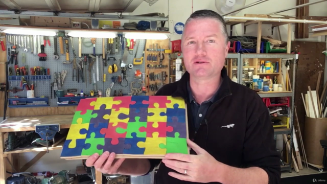 Woodworking: Make A Colourful 24 Piece Wooden Jigsaw Puzzle – Screenshot 3