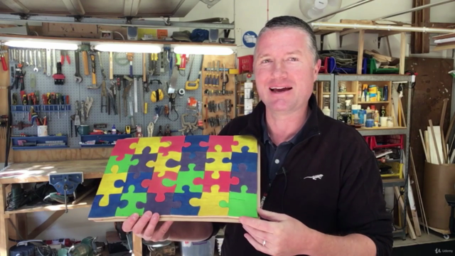 Woodworking: Make A Colourful 24 Piece Wooden Jigsaw Puzzle – Screenshot 4