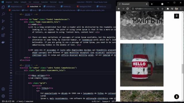 Desenvolvedor Web: HTML, HTML5, CSS3, animações e projetos – Screenshot 3