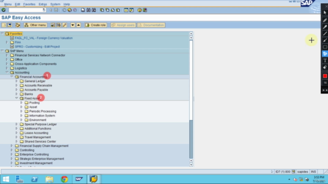 SAP FI Asset Accounting for Beginners – Screenshot 1