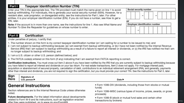 Form W-9 Walkthrough – Screenshot 4