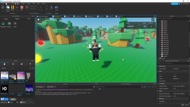 Create your first ROBLOX Simulator game – Screenshot 2