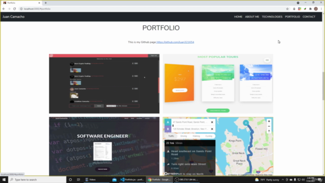 Build a portfolio with React.JS – Screenshot 1