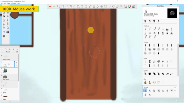 Learn Lake House Digital Painting using Autodesk Sketchbook – Screenshot 3