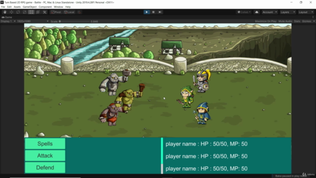 Create Turn Base 2D RPG Game With Unity - Screenshot_01