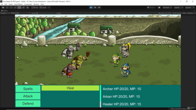 Create Turn Base 2D RPG Game With Unity - Screenshot_02